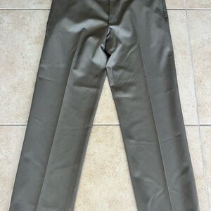 “346” Brooks Brothers Classic Straight-Leg Dress Pants in Olive
